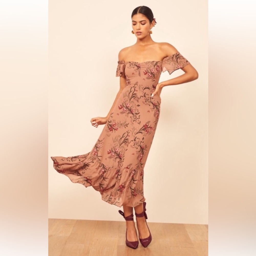 Reformation Butterfly Dress Cecille Floral